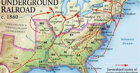 MAP of Underground Railroad